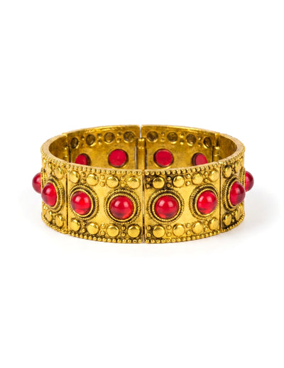 Bracelet reine médiévale rouge adulte