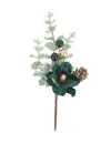 Elegance tak donkergroen en goud 18 cm