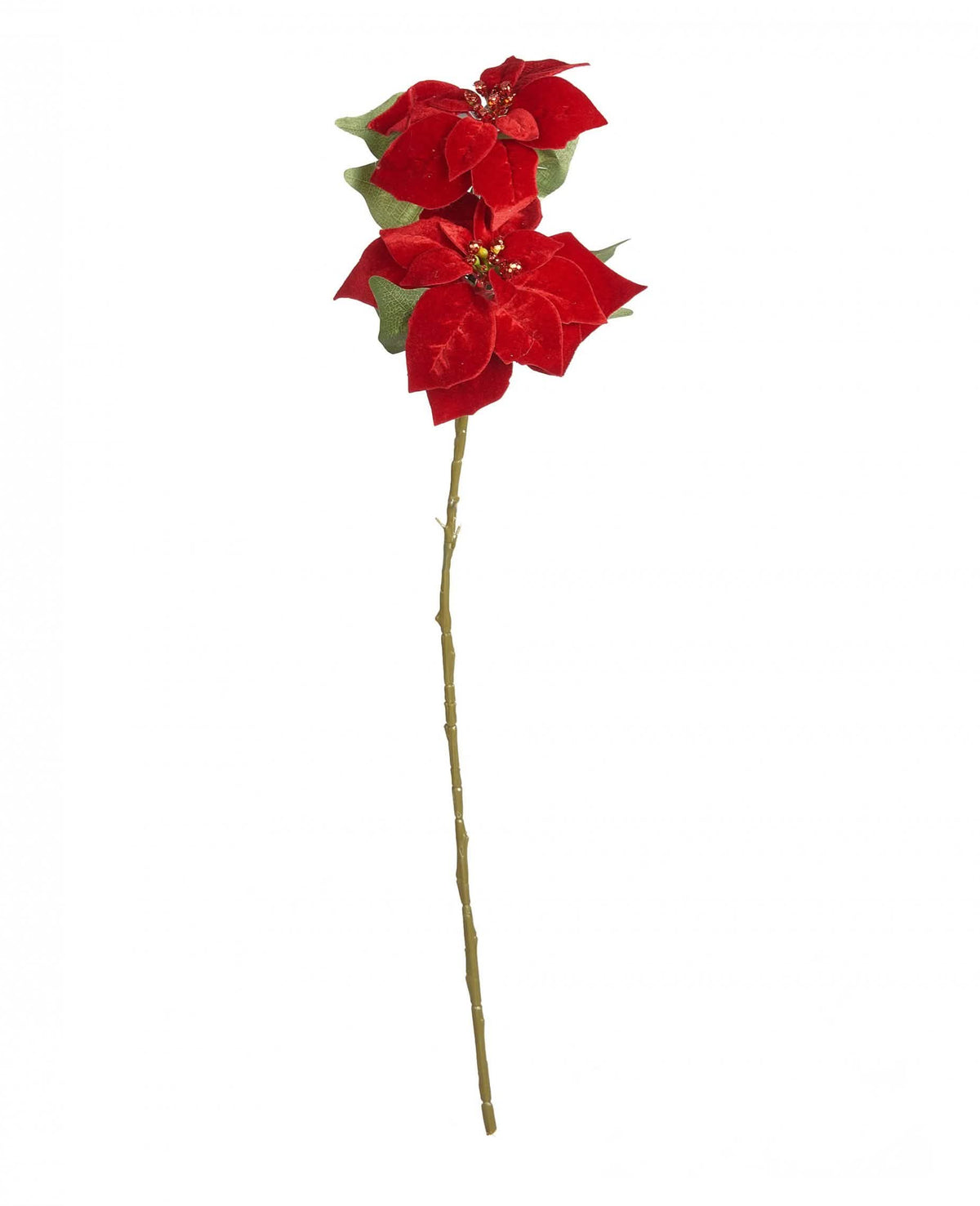 Branche de poinsettia étoile de Noël pour décoration rouge