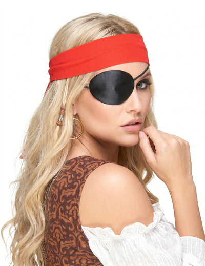 Cache-œil noir pirate adulte