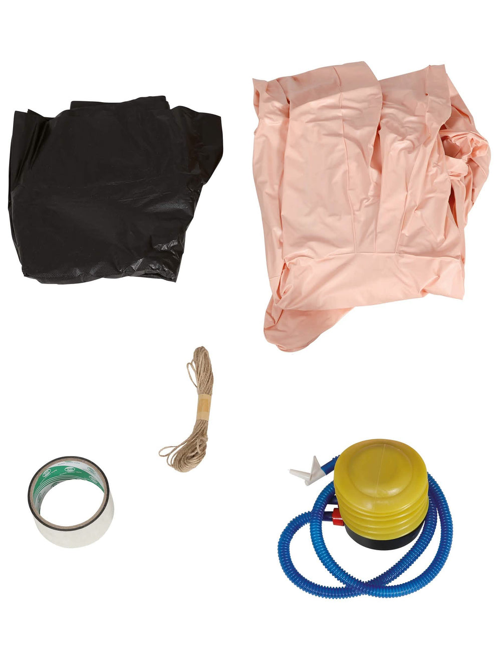 Accessoires inclus de la décoration cadavre dans un sac suspendu gonflable pour Halloween