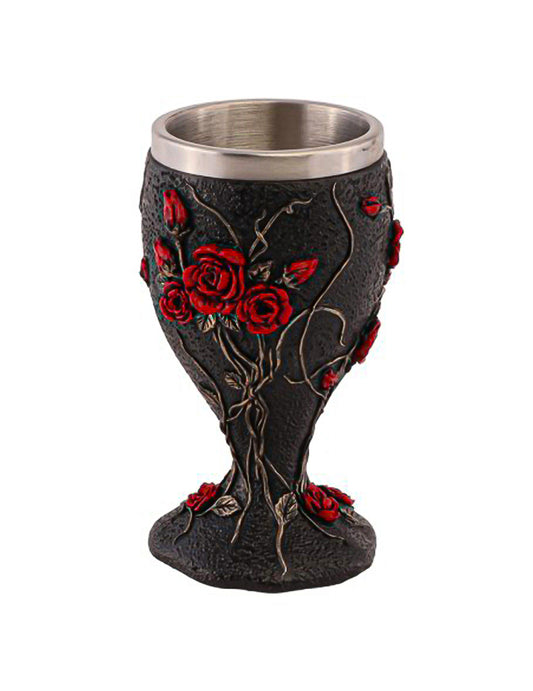 Coupe calice décoratif en résine gothique 7 x 7 x 14,5 cm