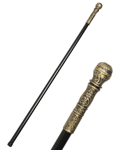 Canne noir et doré 108 cm