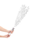 Canon à confettis blancs pour fête à air comprimé