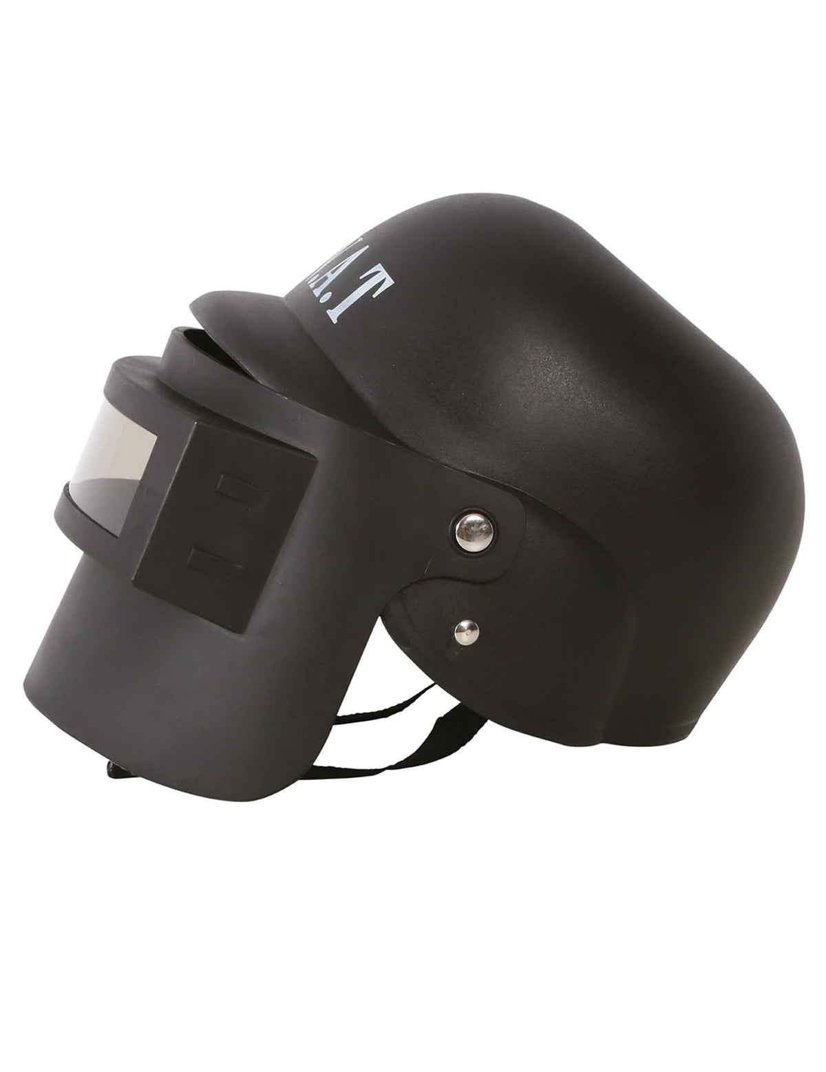 Zijaanzicht van de SWAT-antirellenhelm