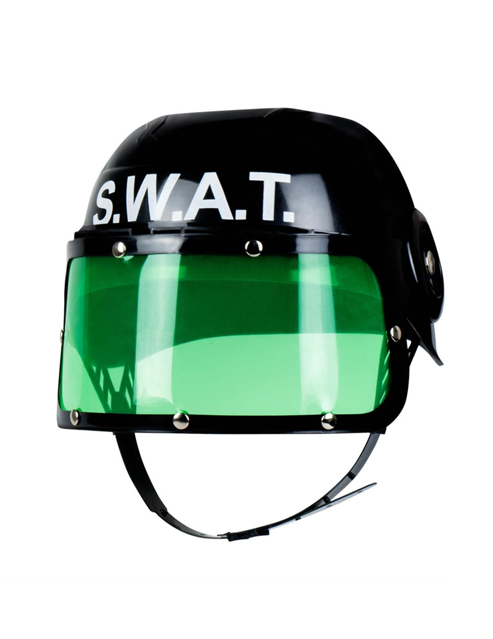 Zijaanzicht van de SWAT-helm voor kinderen