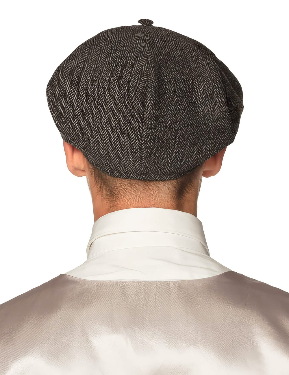 Vue de dos de la casquette de détective