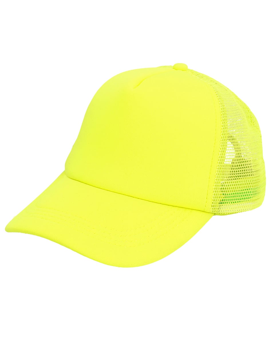 Neon gele pet voor volwassenen