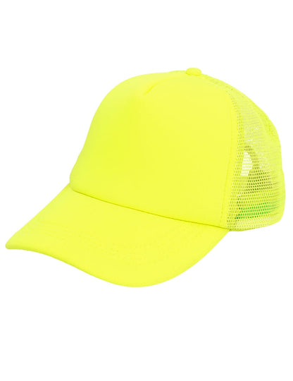 Neon gele pet voor volwassenen