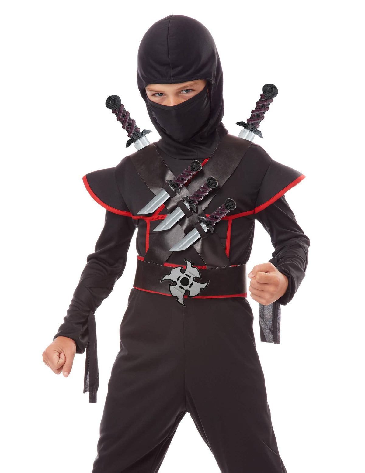 Vue de face de la ceinture d'armes ninja