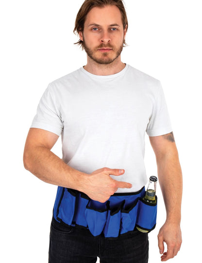 Ceinture porte bouteille pour adulte bleue