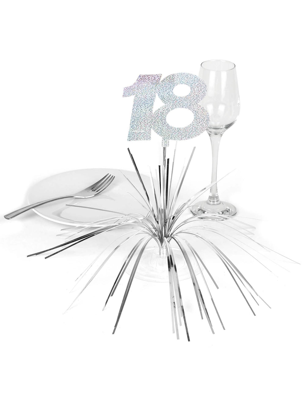 Tafeldecoratie voor het middelpunt 18 jaar