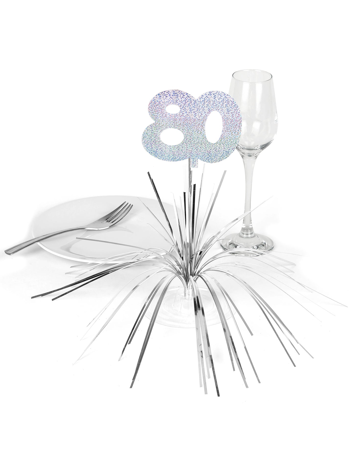 Mise en situation sur une table du centre de table 80 ans