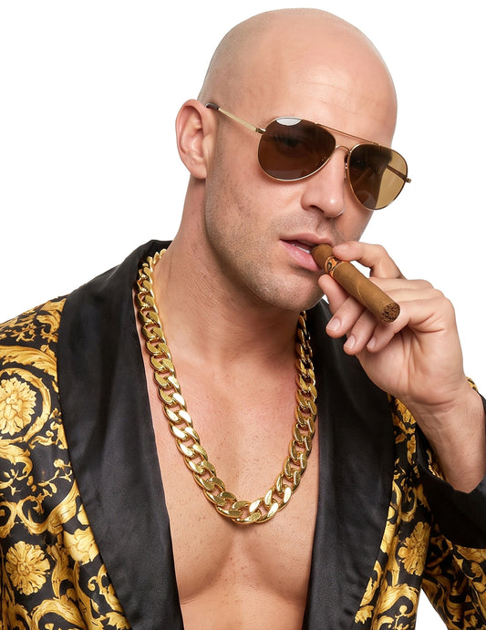 Chaîne bling bling or adulte