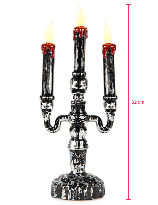 3-armige LED kandelaar 32 cm