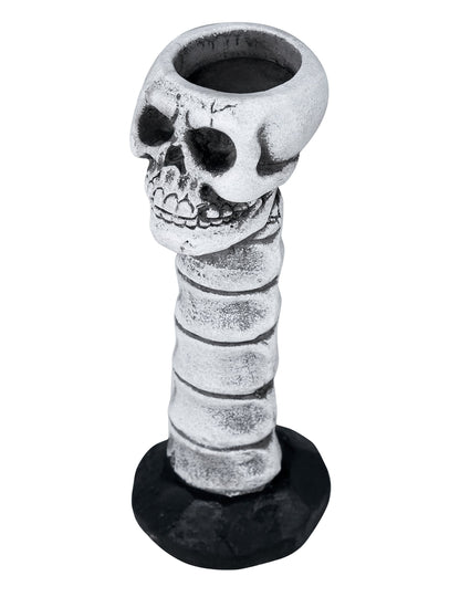 Vue de dessus du chandelier tête de mort
