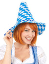 Chapeau Bavarois bleu et blanc adulte