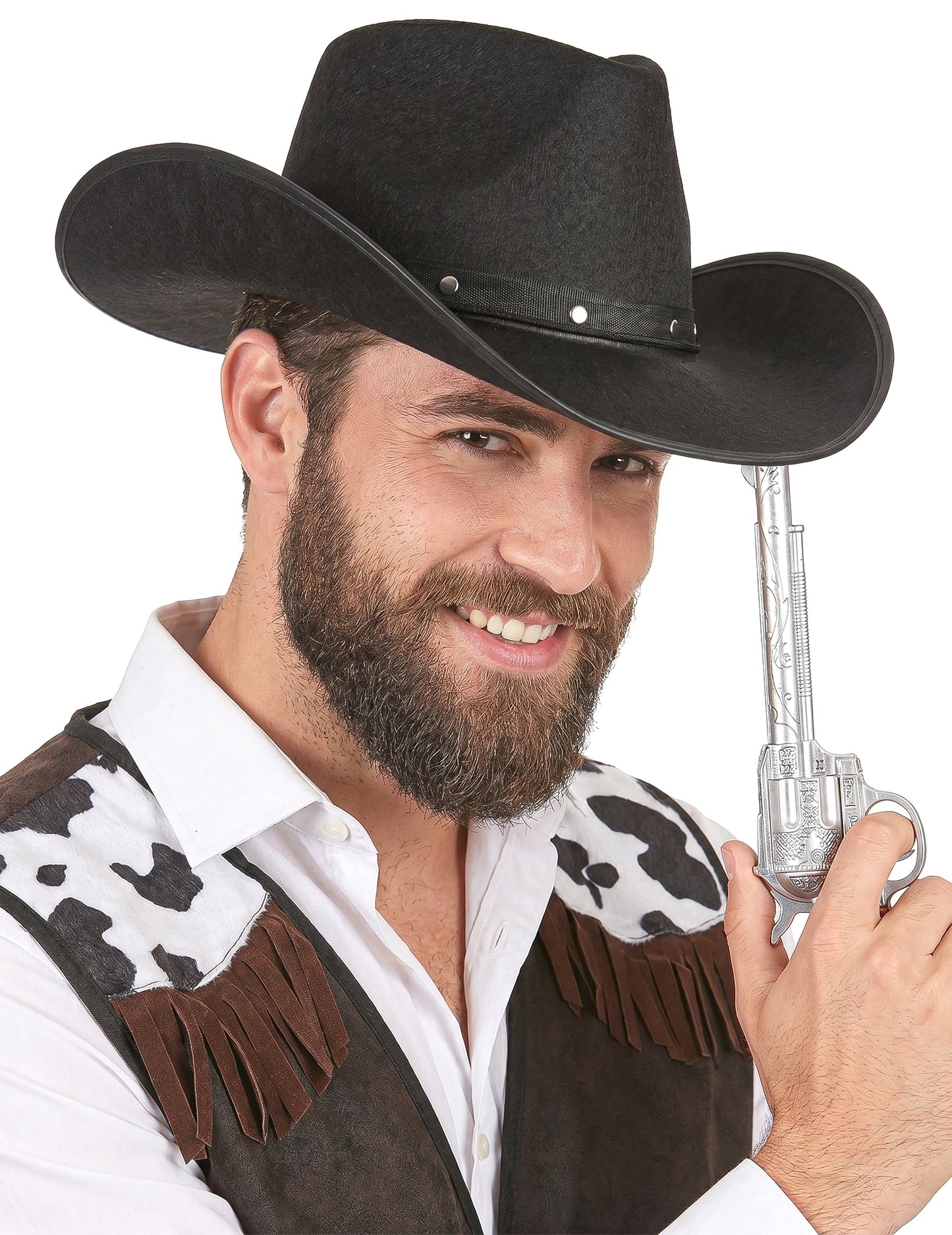 Zwart cowboy hoed voor heren