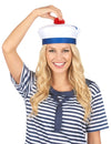 Chapeau de marin à pompon adulte