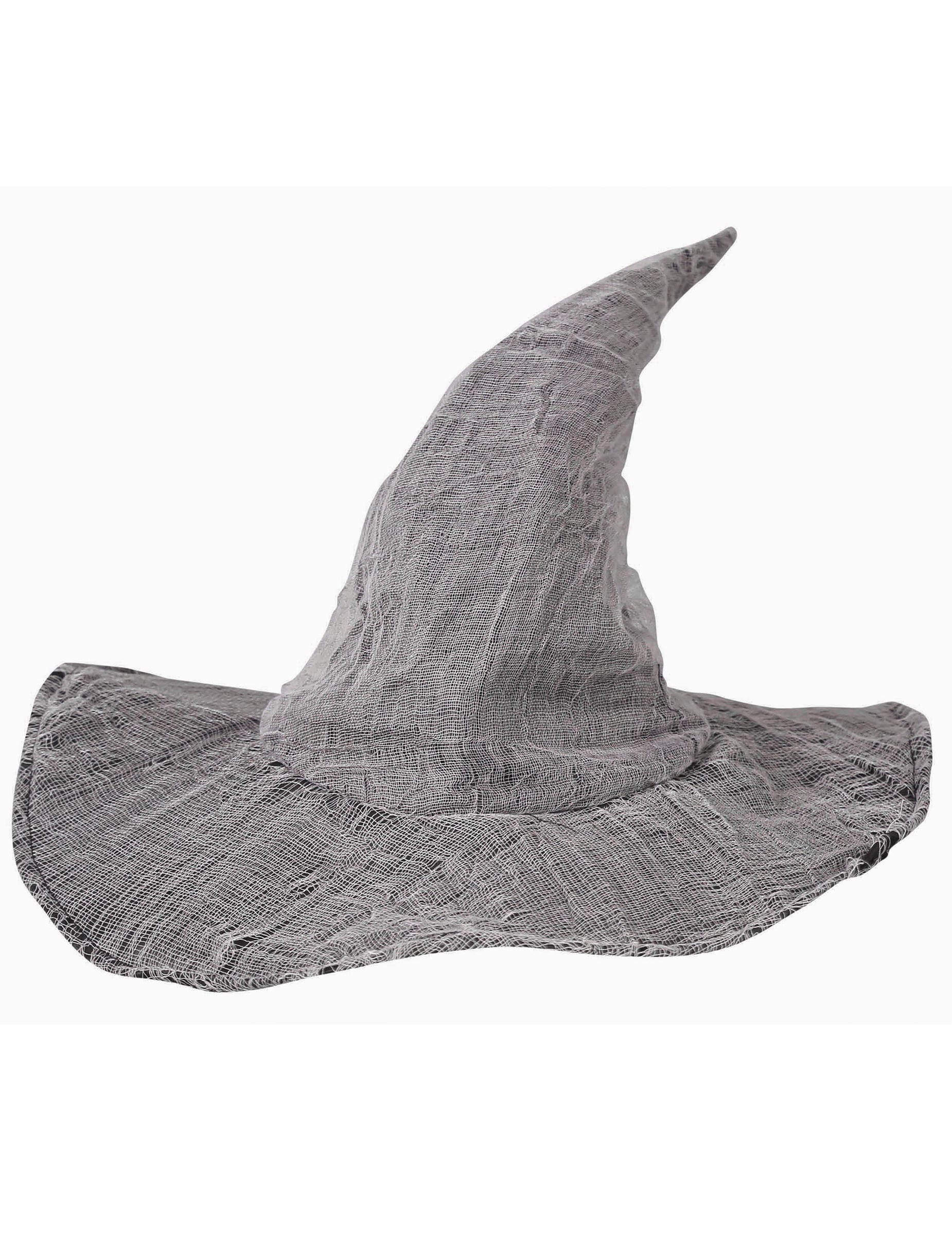 Vue de profil du chapeau de sorcier pour adulte