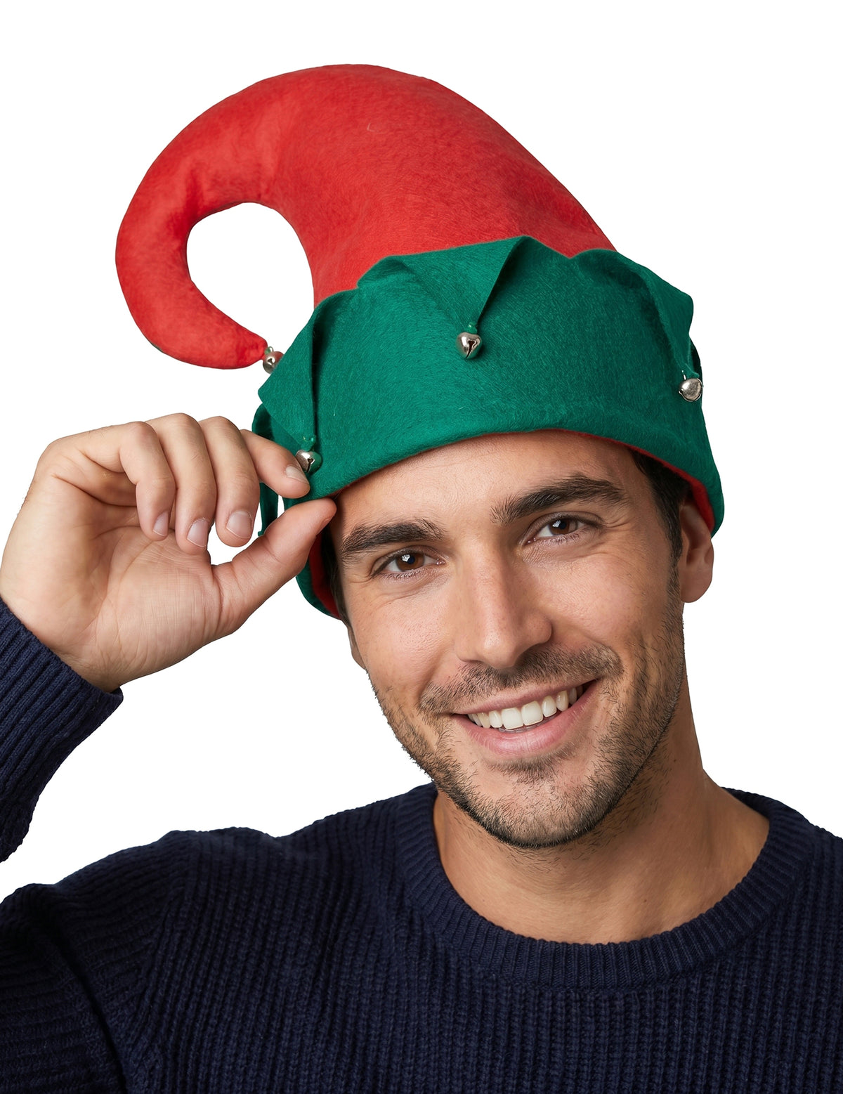 Chapeau lutin avec grelots Noël adulte