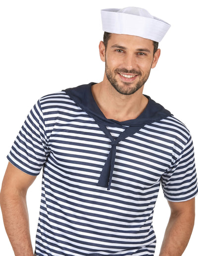 Chapeau marin blanc adulte