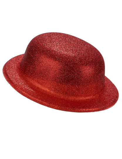 Rode glitter bolhoed voor volwassenen