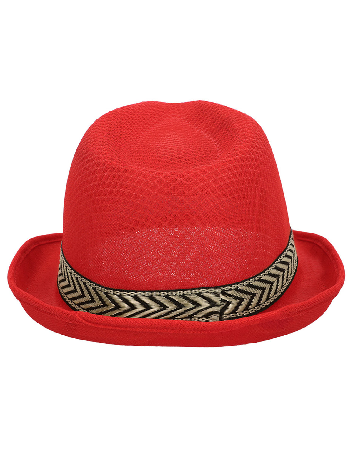 Chapeau borsalino disco rouge adulte