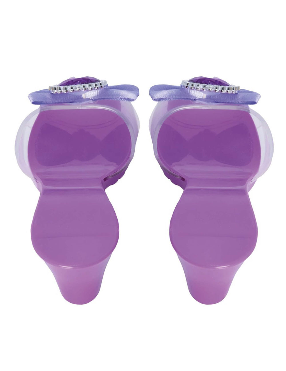 Vue de dos des chaussures de princesse pour enfant
