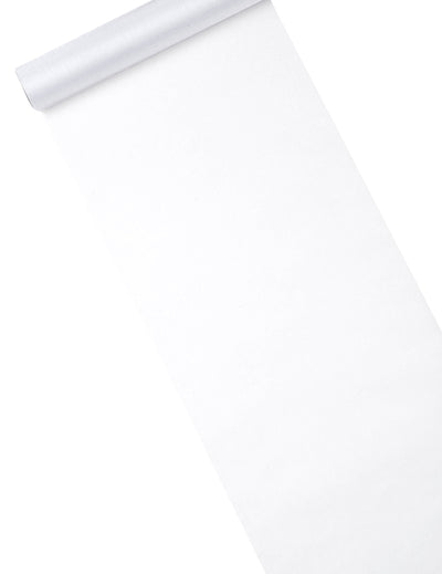 Chemin de table organza brillant blanc
