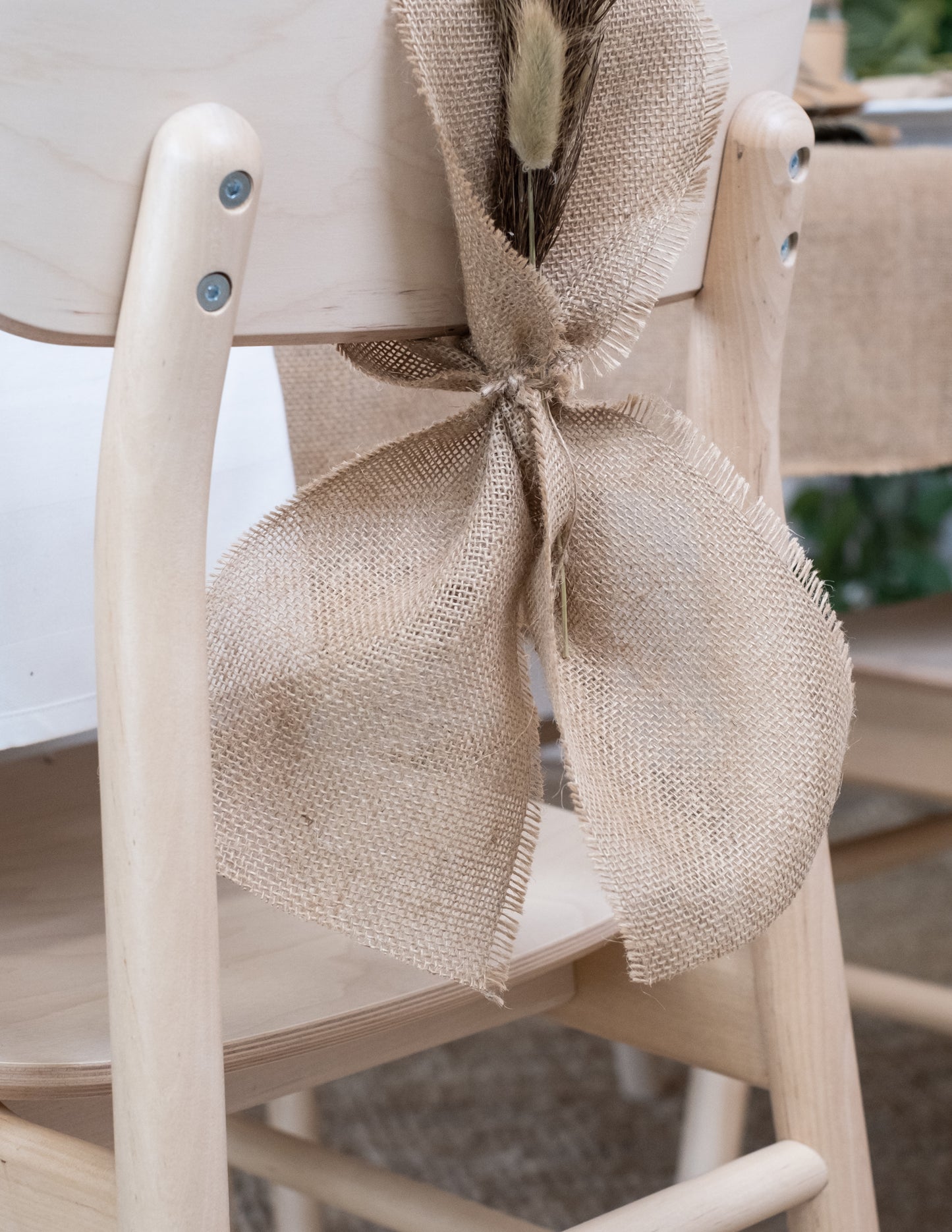 Chemin de table en toile de jute naturelle 30 cm x 5 m