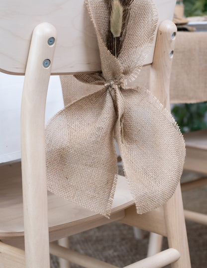 Chemin de table en toile de jute naturelle 30 cm x 5 m