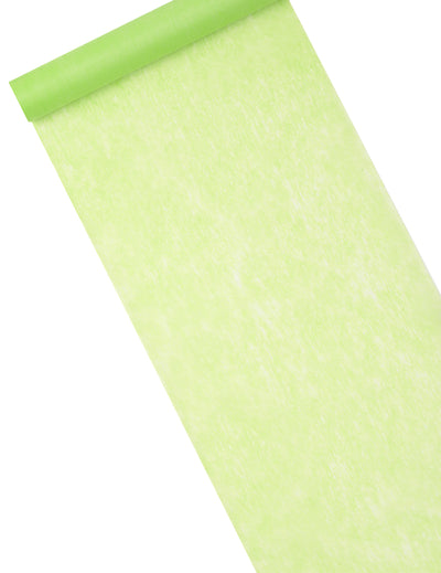 Chemin de table intissé pour décoration de fête vert découpable