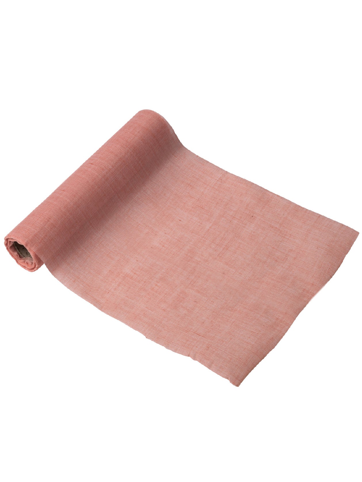 Chemin de table mousseline rose 28 cm x 5 m pour mariage