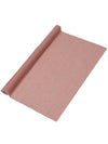 Roze mousseline tafelloper 48 cm x 5 m bruiloft en doop