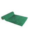 Tafelloper met glanzende strepen donkergroen fluweel en zilver 28 cm x 3 m