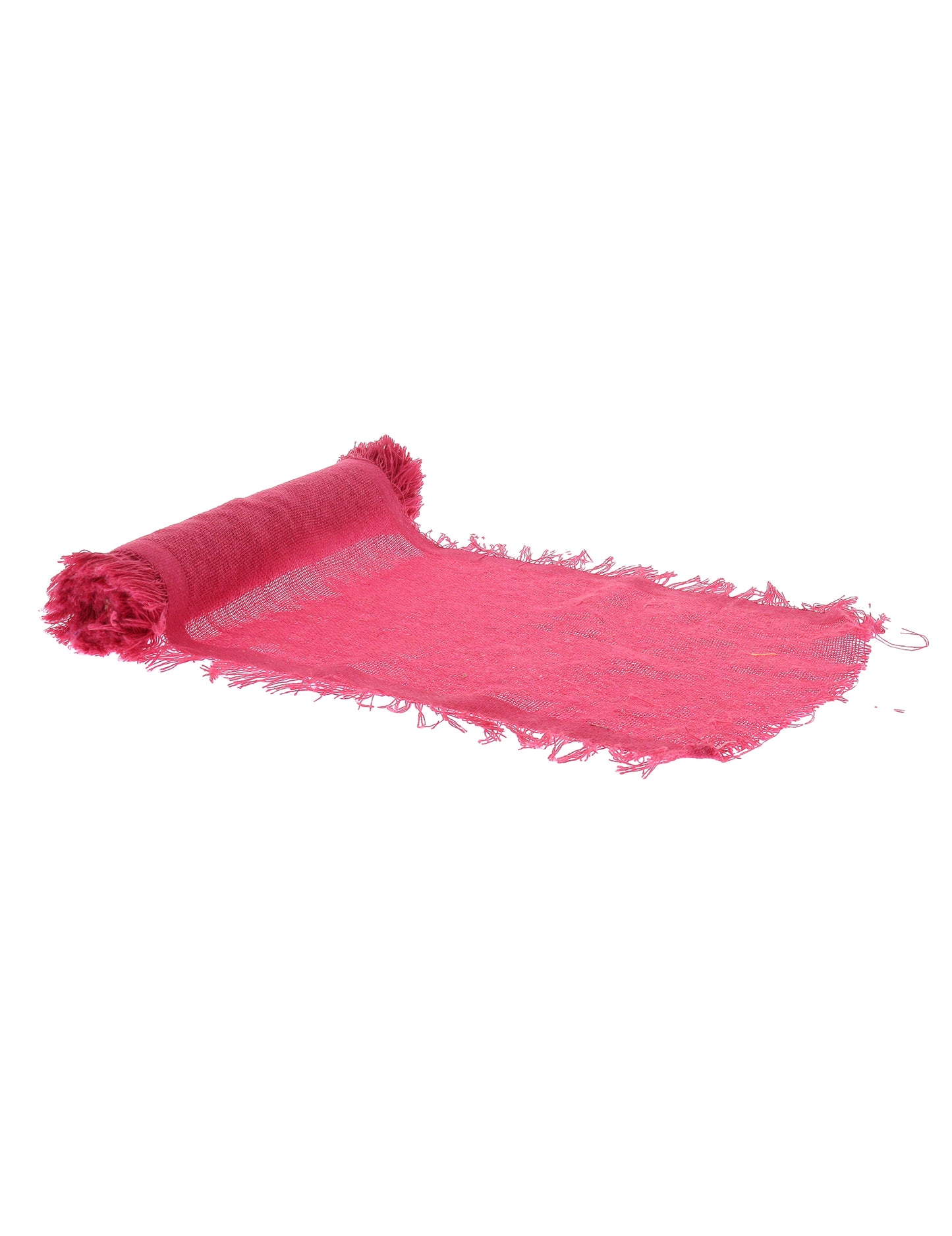 Chemin de table en toile rose 30 cm x 3 m