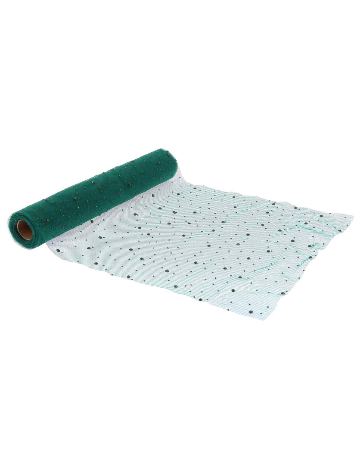 Tafelloper stras donkergroen 28 cm x 3 m