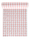 Chemin de table vichy guinguette rose