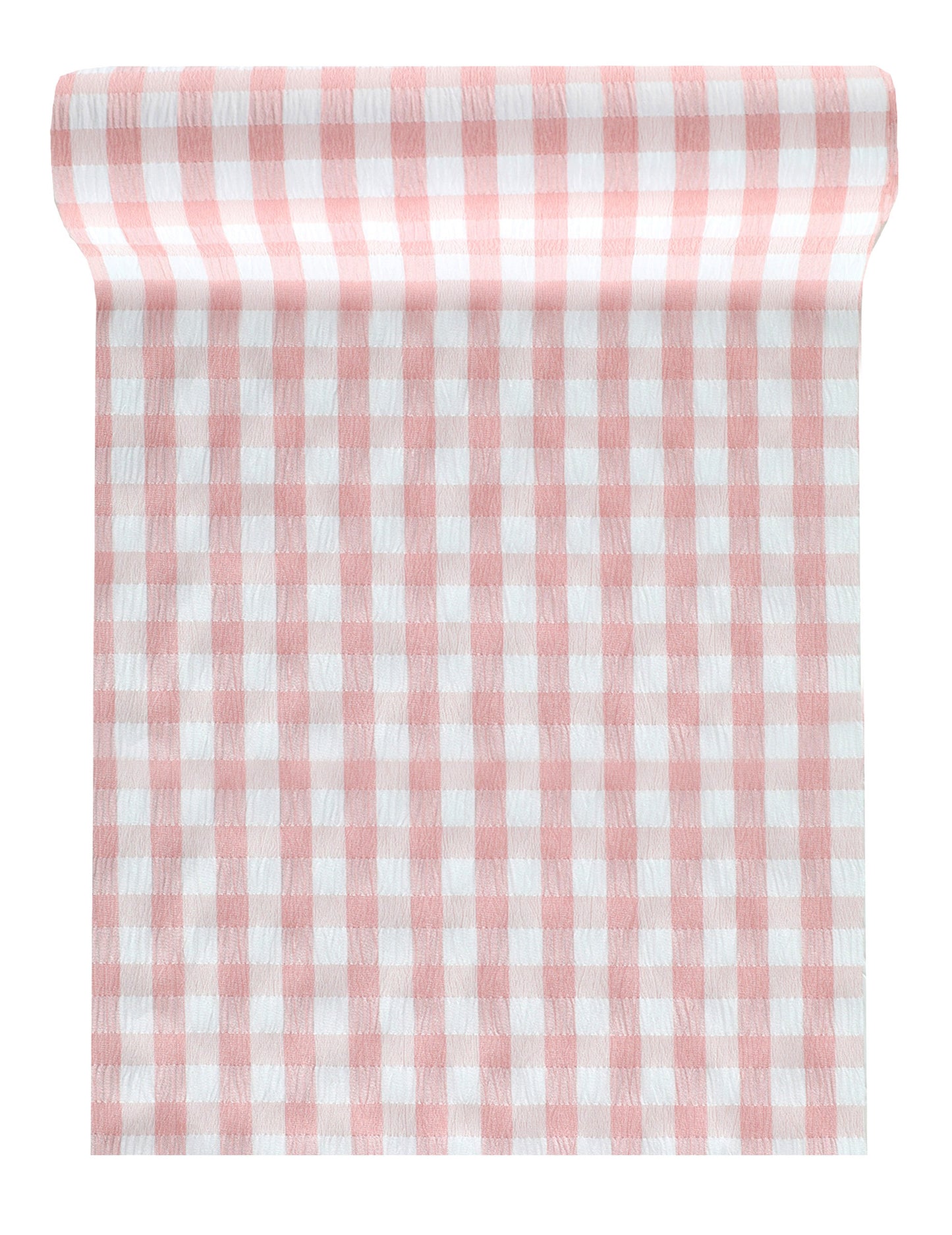 Chemin de table vichy guinguette rose