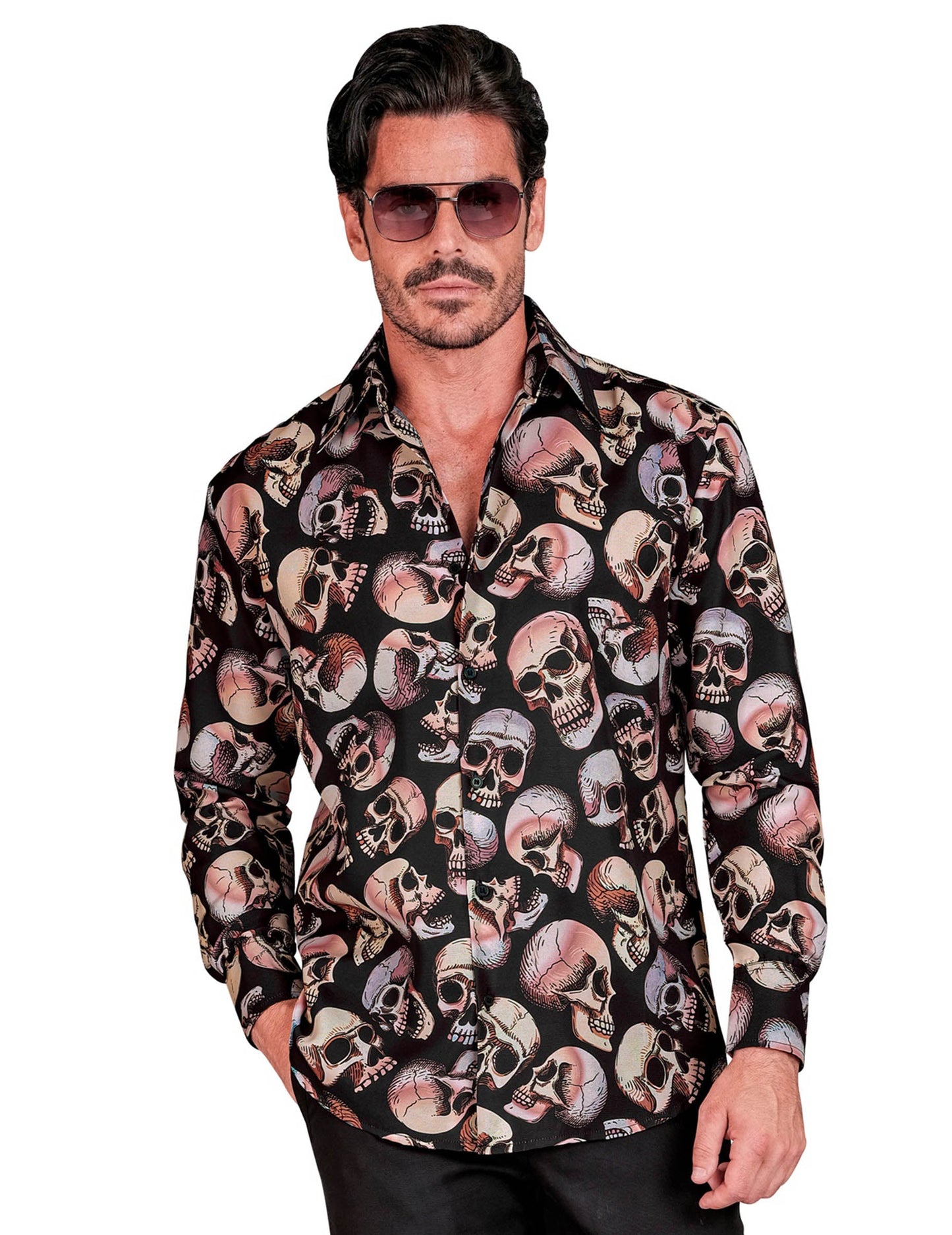 Chemise têtes de mort homme