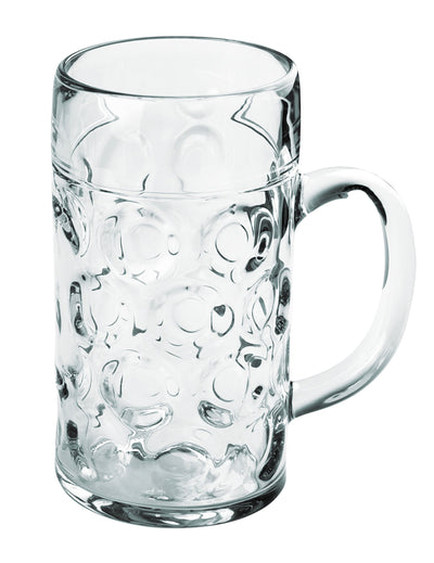 Chope à bière plastique transparente 1 L