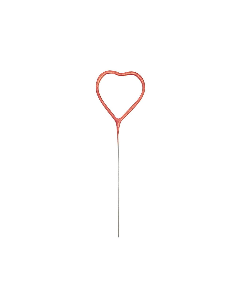Cierge magique cœur pour fête rose gold étincelant