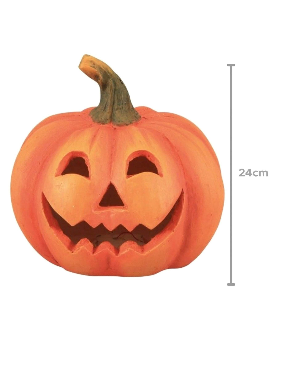 Citrouille terrifiante lumineuse 24 cm