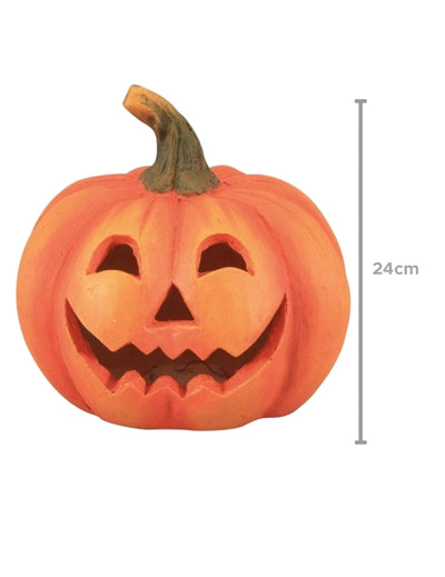 24 cm lichtgevende griezelige pompoen