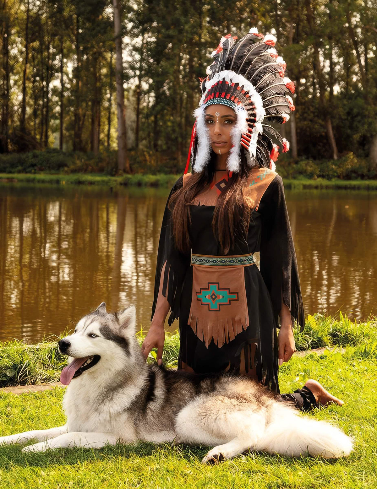 Indische hoofdtooi in luxe setting