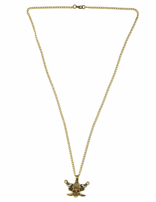 Collier doré pirate adulte