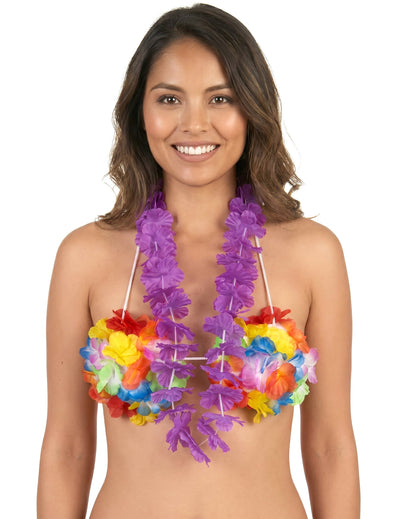Paarse Hawaïhalsketting