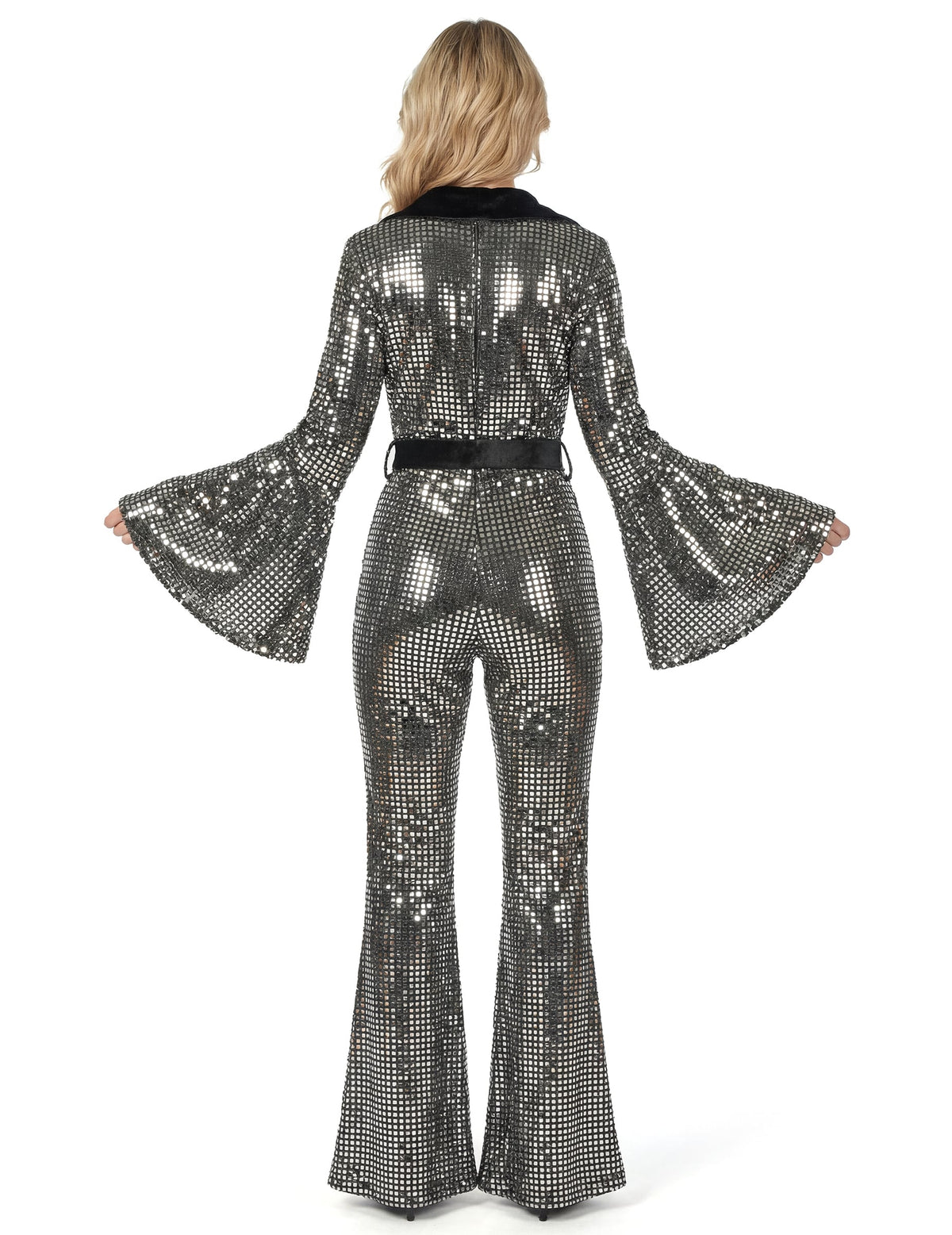Vue de dos de la combinaison disco pour femme