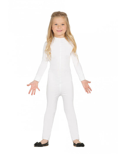 Combinaison justaucorps pour enfant blanc